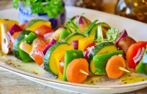 Grilled Veggie Skewers - Delishifoods